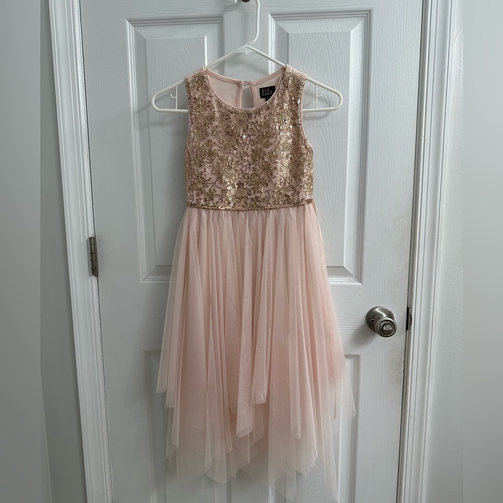 Lilt Pink and Gold Formal Kids Dress size 8